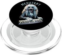 Meowzart Mozart Cat Funny Classical Music Piano Keyboard PopSockets PopGrip for MagSafe