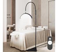 MeoYlaery Half Moon LED Light,Beauty Lamp Floor Standing,Lash Lights for Eyelash Extensions,360° Rotating Light Head,3 Color Temperature,Half Moon Ring Lamp for Beauty, Skincare,Tattoo,Eyebrows.