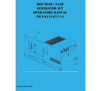MEP 805B / 815B Generator Set Operators Manual TM 9-6115-671-14