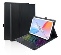 MePadKey Universal Touchpad Keyboard Case for 9.7,10.1,10.2",10.5",10.9",11" Tablet, Rainbow Backlight TrackPad Keyboard with Type-C Charging Port fit 9.7-11 inch Android/iOS/Windows (Black)