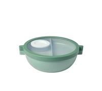 Mepal - Bento Lunch Bowl Vita - Multi-Compartment - Extra Bowl with lid, Dressing Container & Tray - Bento Box - Salad Lunch Box - Nordic sage
