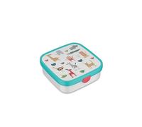 Mepal Lunch Box Large Campus, Lunch Box for Children, Includes 2 Removable Leakproof Boxes and Fork, Boxes are Microwave Safe, 2X 200 and 1250 ml, Animal Friends