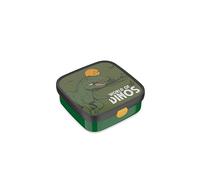 Mepal - Bento Lunch Box Large Campus - Bento LunchBox for Children - Includes 2 removable Leakproof Bento Boxes and Fork - Bento Boxes are Microwave Safe - 2x 200 + 1250 ml - Dino