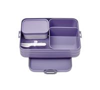 Mepal Bento Lunch Box Large Take A Break - Lunch Box with Bento Box - For 2 Sandwiches or 4 Slices of Bread - Lunch Box for Small Snacks and Leftovers - Adult Lunch Box with Compartments - Vivid