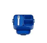 Mepal - Bento Lunchbox Take A Break Midi - Lunch Box With Bento Box - Lunch Box For Sandwiches, Small Snacks & Left Overs - Snack & Lunch - 900 ml - Vivid Blue
