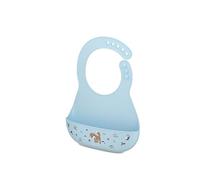 Mepal Bib Mio, Adjustable Neck Fasteners for a comfy Fit, Deep Pocket for catching Food, Dishwasher Safe, BPA-free, Forest Friends