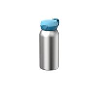 Mepal Campus Stainless Steel Drinking Bottle with Flip Lid Pops Open at the Touch of a Button Drinking Bottle Suitable for Children Carbonated Leak-Proof Hygienic Lid 600 ml Cool Blue