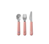 Mepal - Children’s cutlery 3-piece set Mio - Children's flatware - Child-friendly utensils from 12 months - Including Knife, Fork & Spoon - Set of 3 - Flowers & Butterflies