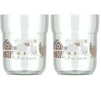 Mepal - Children’s Glass Mio - Drinking Cup for Children - Drinking Cup from 9 Months - Dishwasher Safe & BPA-Free 250 ml - Little Farm (Pack of 2)
