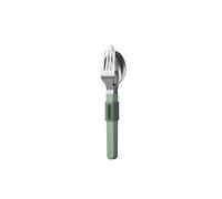 Mepal - Cutlery Set 3-piece Silueta - Dishwasher Resistant - Tableware - Knife, Fork and Spoon Including Holder - Nordic sage