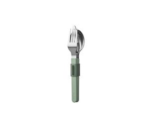 Mepal - Cutlery set 3-piece Silueta - Dishwasher resistant - Tableware - Knife, fork and spoon including holder - Nordic sage