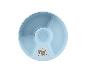 Mepal - Divided Plate Mio Little Dutch - High-edges with Corners for easy scooping - Non-slip Base - Includes removable Compartment to create 2, 3 or 4 Sections - Microwave Safe - Forest Friends