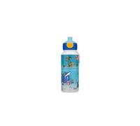 Mepal - Drinking Bottle Pop-up Campus - Drinking Bottle - Leak Proof Drink Bottle For School - BPA-free & Dishwasher Safe - 400 ml - Tropical Ocean
