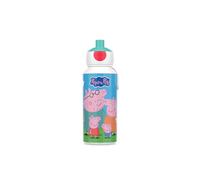 Mepal Drinking Bottle Pop-up Campus, Drinking Bottle, Leak Proof Drink Bottle For School, BPA-free and Dishwasher Safe, 400 ml, Peppa Pig