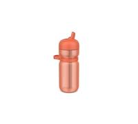 Mepal Flip Bottle Sport, Leakproof (in closed position), Carry Handle and comfortable Grip, Built-in Straw, Water Bottle, 600 ml, Peach orange