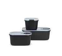 Mepal - Food container EasyClip - 3-Piece Set - Food containers with lids - Clip closure - Suitable for the microwave, steam oven, refrigerator & freezer - Airtight & leakproof - 2 x 450 ml + 1000 ml