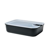 Mepal - Food container EasyClip - Food containers with lids - Clip closure - Suitable for the microwave, steam oven, refrigerator & freezer - Airtight & leakproof - 2250 ml - Nordic black