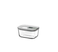 Mepal - Glass Food Container EasyClip - Container with lid & sliding closure - Meal prep boxen - Suitable for microwave, steam oven and oven - Airtight - 450 ml - Nordic sage