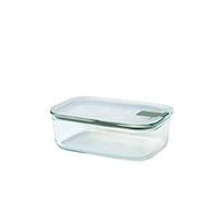 Mepal - Glass food container EasyClip - Glass food containers with lids - Click closure - Suitable for the microwave, steamer, oven, refrigerator & freezer - Airtight & leakproof - 1000 ml - Nordic