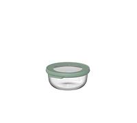 Mepal - Glass Food Storage Container Round Cirqula - Meal Prep Containers - Heat Resistant Up To 550°C, Without Lid - Suitable for Oven, Microwave, Freezer and Dishwasher - 350 ml - Nordic sage