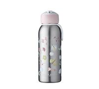 Mepal - Insulated Bottle Flip-Up Campus Little Dutch - Insulated Drinking Bottles For Childeren - Stainless Steel Drink Bottle - 9 Hours Hot & 12 Hours Cold - BPA-Free - 350 ml - Flowers & Butterflies