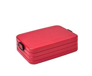 Mepal - Lunch Box Take a Break Large - Nordic Red - Capacity 1700 ml - Compartment Lunch Box - Ideal for Meal Prep - Sandwich Box - Dishwasher Safe