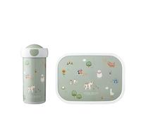 Mepal - Lunch Set Campus Little Dutch - Lunch Set For Children with School Beaker & Lunch Box - Dishwasher Safe & BPA-free - 300 ml + 750 ml - Little Farm