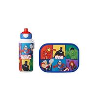 Mepal - Lunch Set Campus - Lunch Set For Children with Pop-up Drink Bottle & Lunch Box - Lunch Set For School or On The Go - BPA-free - 400 ml + 750 ml - Avengers