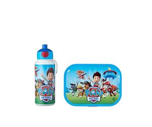 Mepal - Lunch Set Campus - Lunch Set for Children with Pop-up Drink Bottle & Lunch Box - Lunch Set for School or On The Go - BPA-Free - 400 ml + 750 ml - Paw Patrol