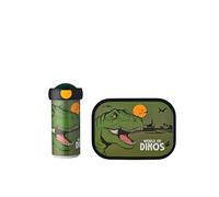 Mepal - Lunch Set Campus - Lunch Set for Children with School Beaker & Lunch Box - Lunch Set for School or On The Go - Dishwasher Safe & BPA-Free - 300 ml + 750 ml - Dino