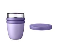 Mepal - Lunchpot Switch Ellipse - Turn Your Lunch Pot into a Snack Pot - Practical Cereal Cup - Suitable for Freezer, Microwave and Dishwasher - Vivid Lilac