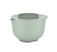 Mepal - Mixing Bowl with Lid Chef it - Non-slip Base - Microwave & Dishwasher Safe - Bowl - High Impact Material resists up to 110°C / 230°F - 3000 ml - Nordic sage