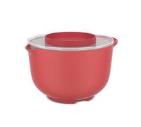 Mepal - Mixing Bowl with Lid Chef it - Non-Slip Base - Microwave & Dishwasher Safe - Bowl - High Impact Material Resists up to 110°C / 230°F - 3000 ml - Coral