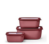 Mepal Set cirqula rectangular 3 pcs (750 plus 1500 plus 3000) - vivid mauve