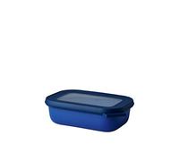 Mepal - Multi Bowl Cirqula Rectangular - Food Storage Container with Lid - Suitable as Airtight Storage Box for the Fridge & Freezer, Microwave Container & Servable Dish - 500 ml - Vivid blue