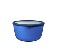 Mepal - Multi Bowl Cirqula Round - Food Storage Container with Lid - Suitable as Airtight Storage Box for The Fridge & Freezer, Microwave Container & Servable Dish - 3000 ml - Vivid Blue