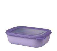 Mepal - Multi Bowl Cirqula Rectangular - Food Storage Container with Lid - Suitable as Airtight Storage Box for the Fridge & Freezer, Microwave Container & Servable Dish - 1000 ml - Vivid lilac