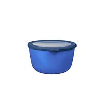 Mepal - Multi Bowl Cirqula Round - Food Storage Container with Lid - Suitable as Airtight Storage Box for the Fridge & Freezer, Microwave Container & Servable Dish - 2000 ml - Vivid blue