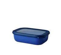 Mepal - Multi Bowl Cirqula Rectangular - Food Storage Container with Lid - Suitable as Airtight Storage Box for the Fridge & Freezer, Microwave Container & Servable Dish - 1000 ml - Vivid blue