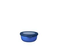 Mepal - Multi Bowl Cirqula Round - Food Storage Container with Lid - Suitable as Airtight Storage Box for The Fridge & Freezer, Microwave Container & Servable Dish - 350 ml - Vivid Blue