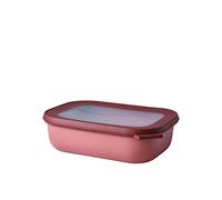 Mepal - Multi Bowl Cirqula Rectangular - Food Storage Container with Lid - Suitable as Airtight Storage Box for the Fridge & Freezer, Microwave Container & Servable Dish - 1000 ml - Vivid mauve