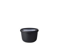 Mepal - Multi Bowl Cirqula Rectangular - Food Storage Container with Lid - Suitable as Airtight Storage Box for the Fridge & Freezer, Microwave Container & Servable Dish - 500 ml - Nordic black