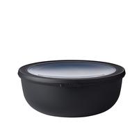 Mepal - Multi Bowl Cirqula Rectangular - Food Storage Container with Lid - Suitable as Airtight Storage Box for the Fridge & Freezer, Microwave Container & Servable Dish - 2250 ml - Nordic black