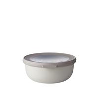 Mepal - Multi Bowl Cirqula Rectangular - Food Storage Container with Lid - Suitable as Airtight Storage Box for the Fridge & Freezer, Microwave Container & Servable Dish - 750 ml - Nordic white