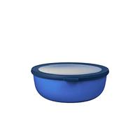 Mepal - Multi Bowl Cirqula Rectangular - Food Storage Container with Lid - Suitable as Airtight Storage Box for the Fridge & Freezer, Microwave Container & Servable Dish - 2250 ml - Vivid blue