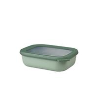 Mepal - Multi Bowl Cirqula Rectangular - Food Storage Container with Lid - Suitable as Airtight Storage Box for the Fridge & Freezer, Microwave Container & Servable Dish - 1000 ml - Nordic sage