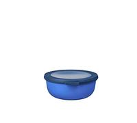 Mepal - Multi Bowl Cirqula Round - Food Storage Container with Lid - Suitable as Airtight Storage Box for The Fridge & Freezer, Microwave Container & Servable Dish - 750 ml - Vivid Blue