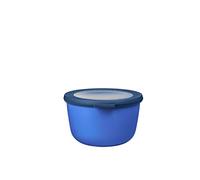 Mepal - Multi Bowl Cirqula Round - Food Storage Container with Lid - Suitable as Airtight Storage Box for The Fridge & Freezer, Microwave Container & Servable Dish - 1000 ml - Vivid Blue