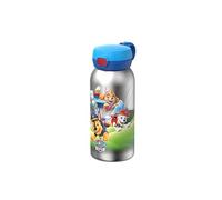 Mepal Paw Patrol Pups Stainless Steel Drinking Bottle with Flip Lid Pops Open at the Touch of a Button Suitable for Children Carbonated Leak-Proof Hygienic Lid 600 ml