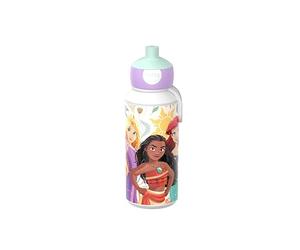 Mepal - Pop-up Campus Water Bottle - Water Bottle - Leak-proof Bottle for School - Reusable - BPA Free & Dishwasher Safe - 400 ml - Princess Power